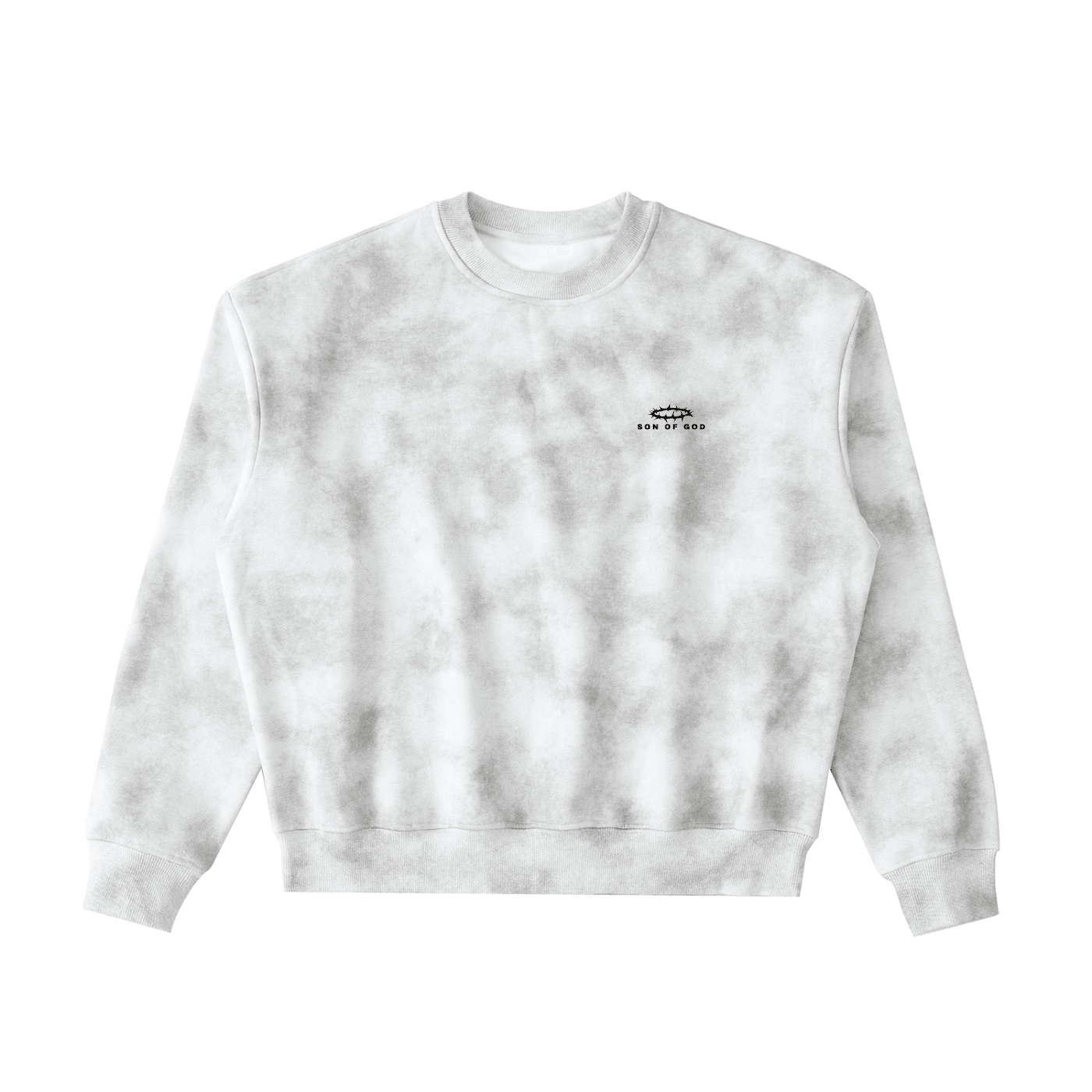 Dirty Washed Boxy Fleeced Sweatshirt - Son Of God