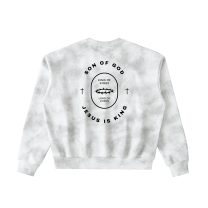 Dirty Washed Boxy Fleeced Sweatshirt - Son Of God