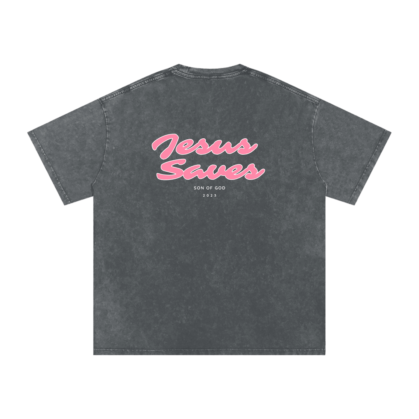 Snow Washed Oversized Cotton T-Shirt - Son Of God