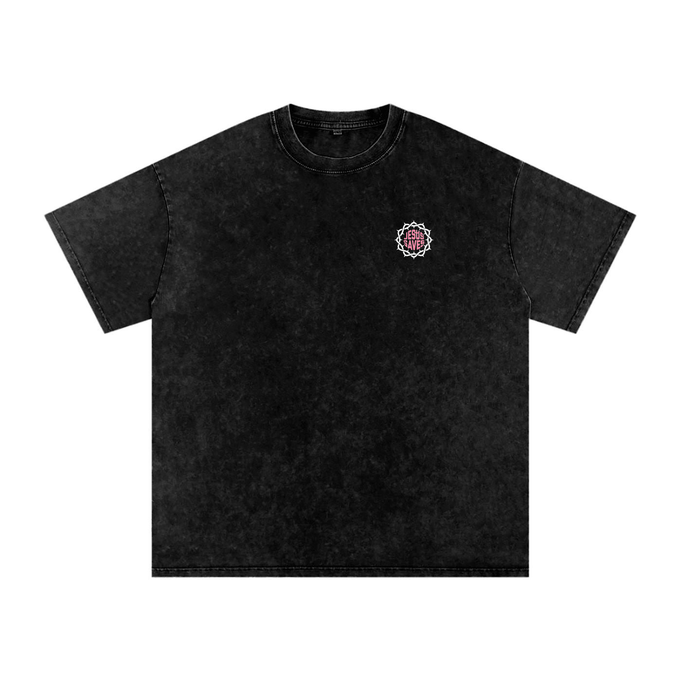 Snow Washed Oversized Cotton T-Shirt - Son Of God