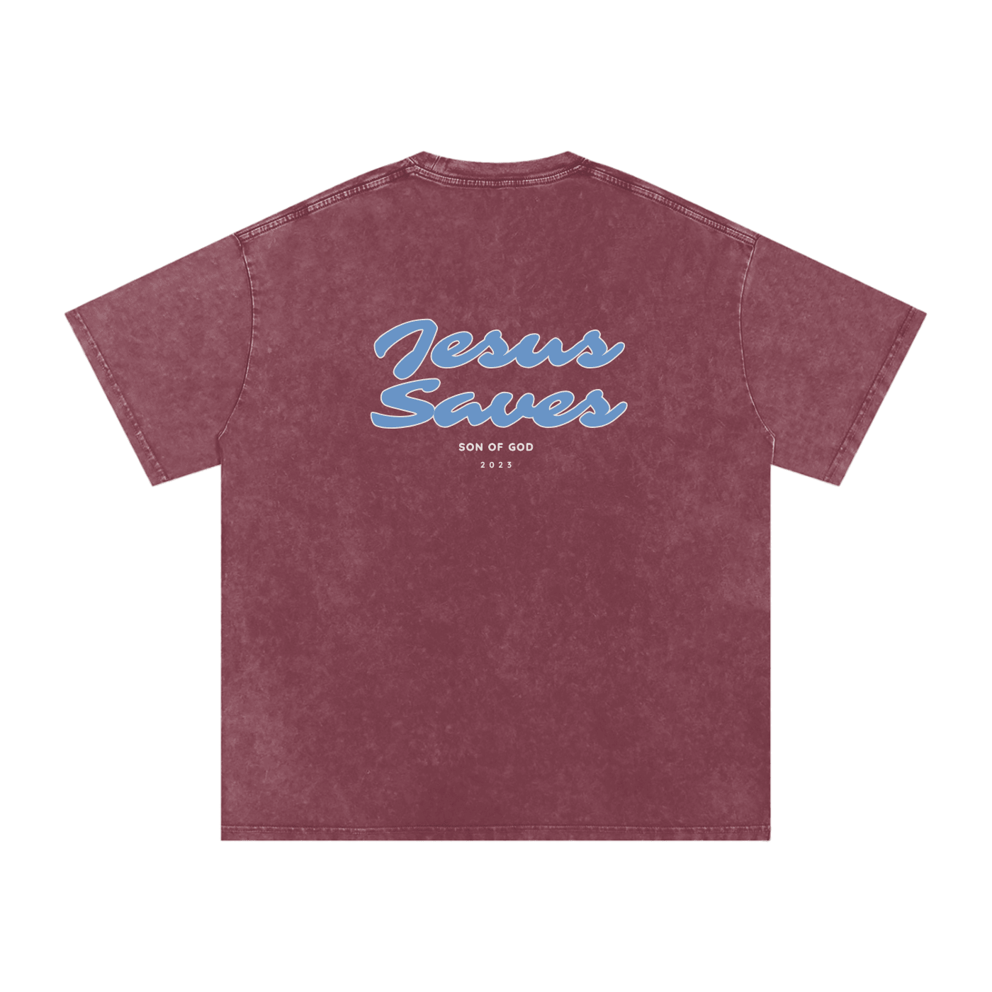 Snow Washed Oversized Cotton T-Shirt - Son Of God