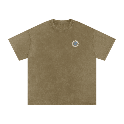 Snow Washed Oversized Cotton T-Shirt - Son Of God