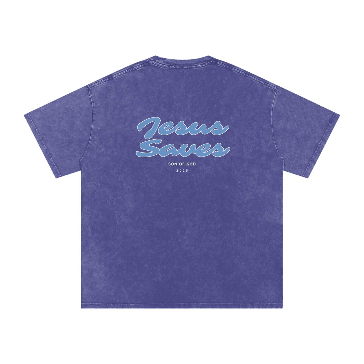 Snow Washed Oversized Cotton T-Shirt - Son Of God