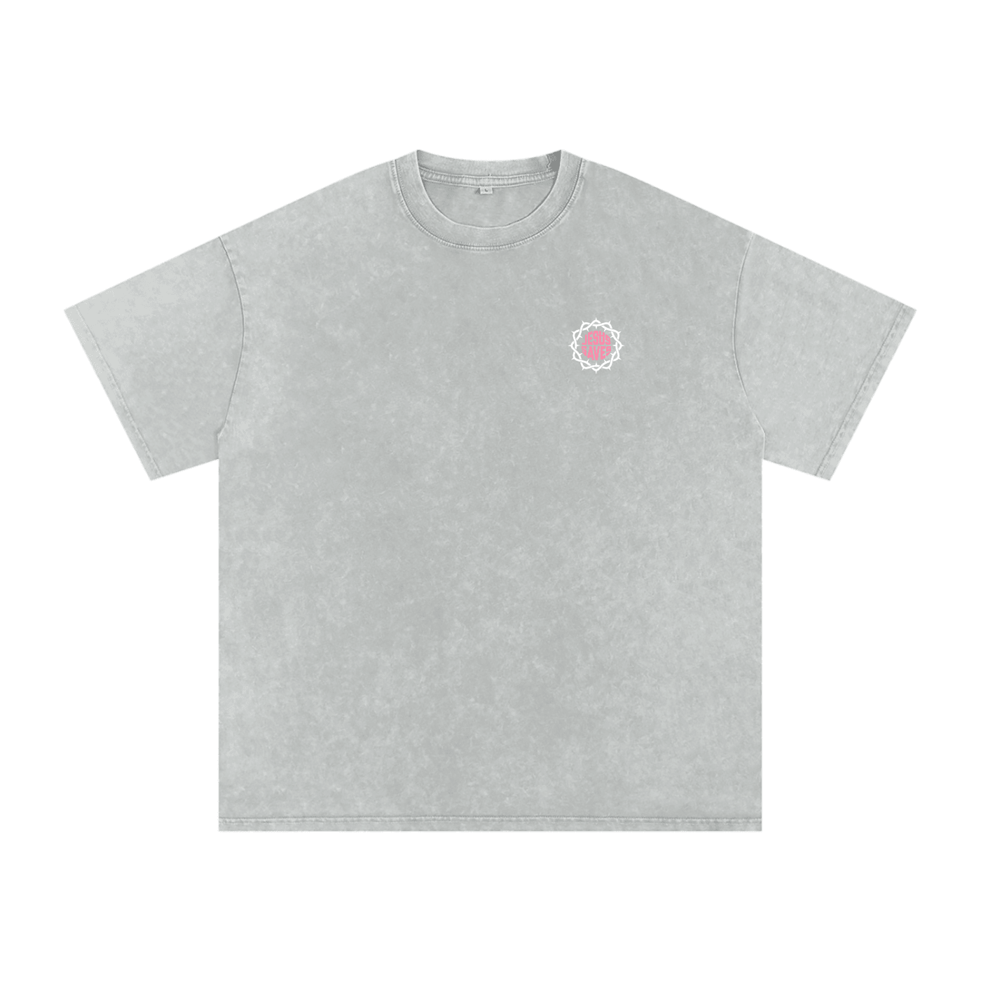 Snow Washed Oversized Cotton T-Shirt - Son Of God