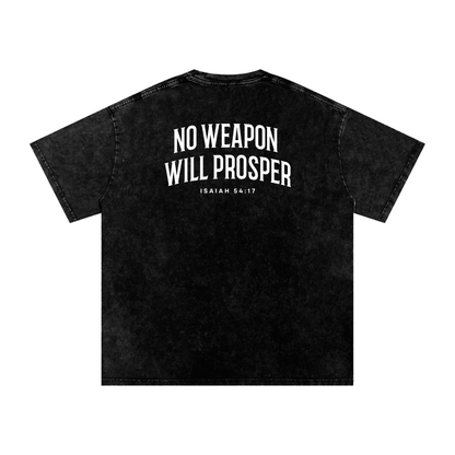 Snow Washed Oversized Cotton T-Shirt - Son Of God