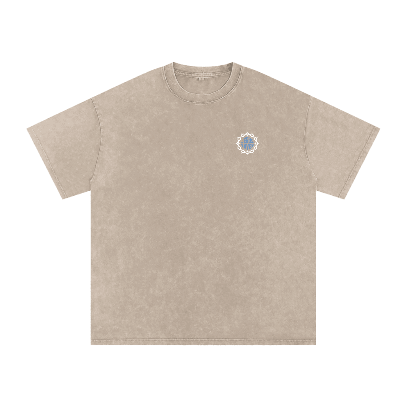 Snow Washed Oversized Cotton T-Shirt - Son Of God