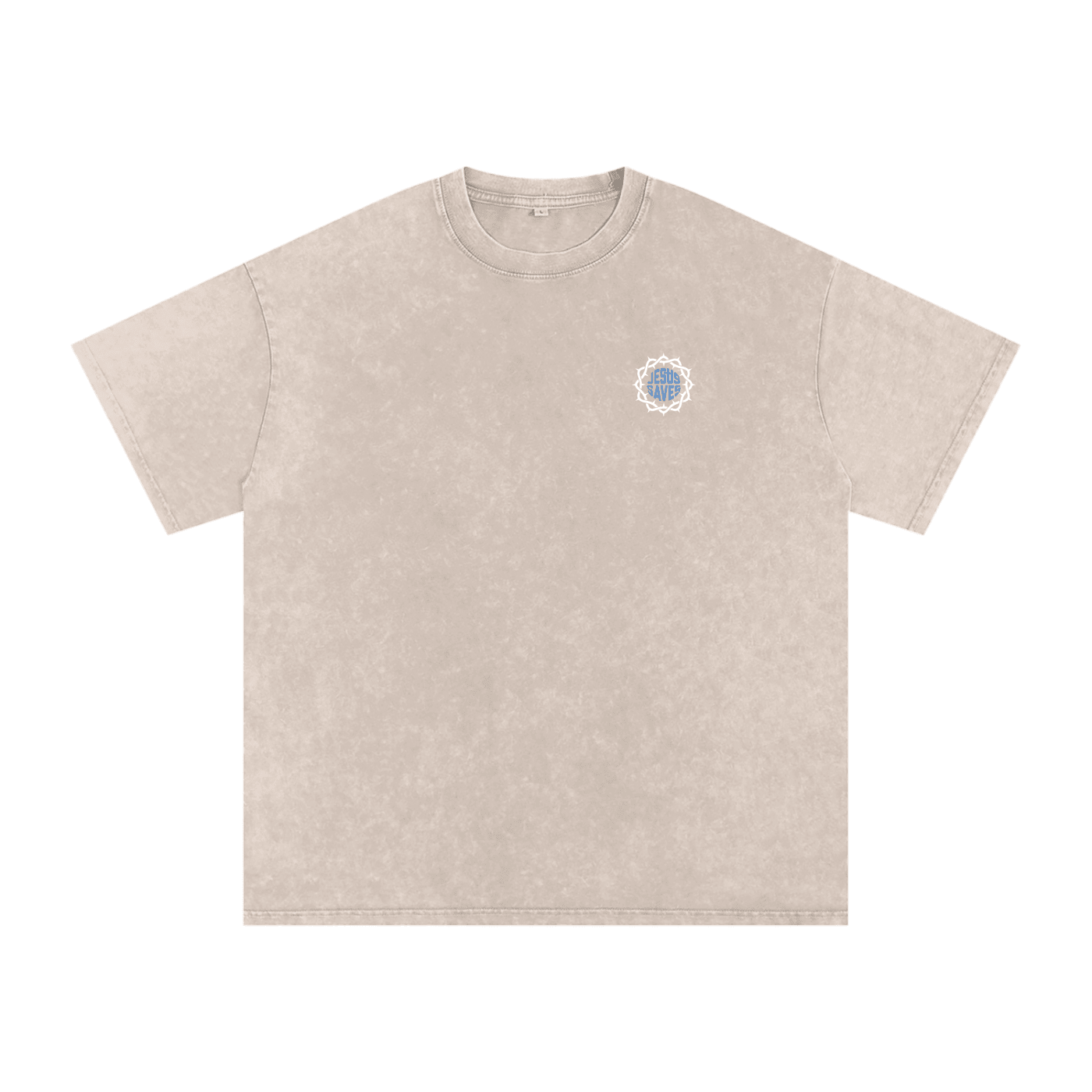 Snow Washed Oversized Cotton T-Shirt - Son Of God