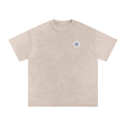 Snow Washed Oversized Cotton T-Shirt - Son Of God
