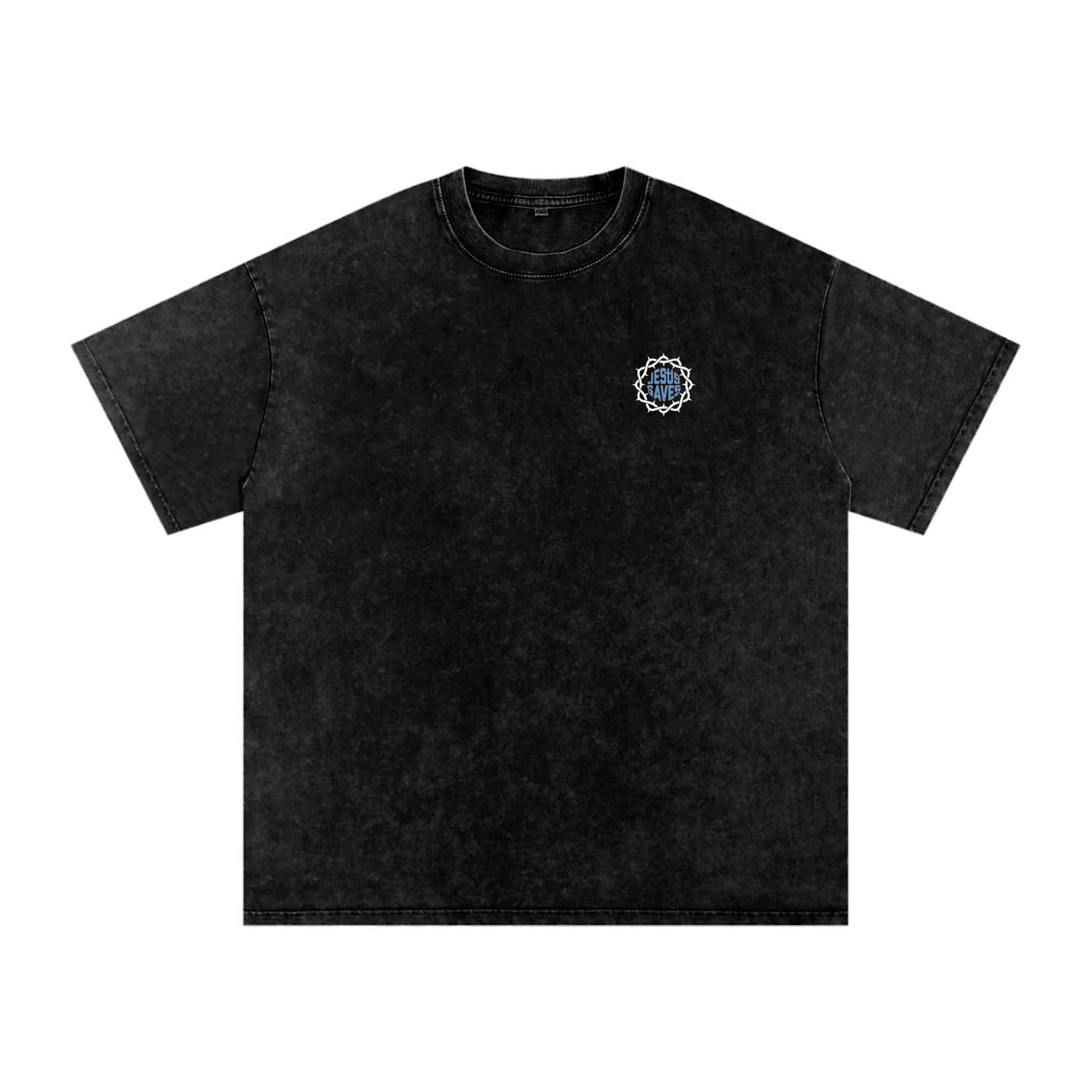 Snow Washed Oversized Cotton T-Shirt - Son Of God