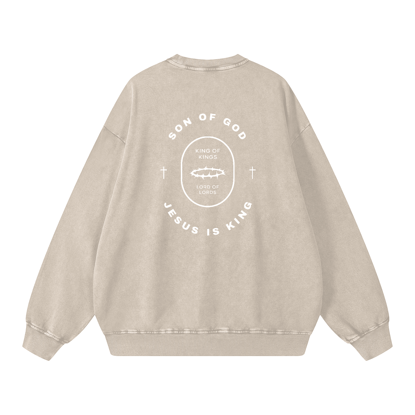 Snow Washed Oversized Sweatshirt - Son Of God
