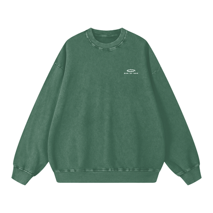 Snow Washed Oversized Sweatshirt - Son Of God
