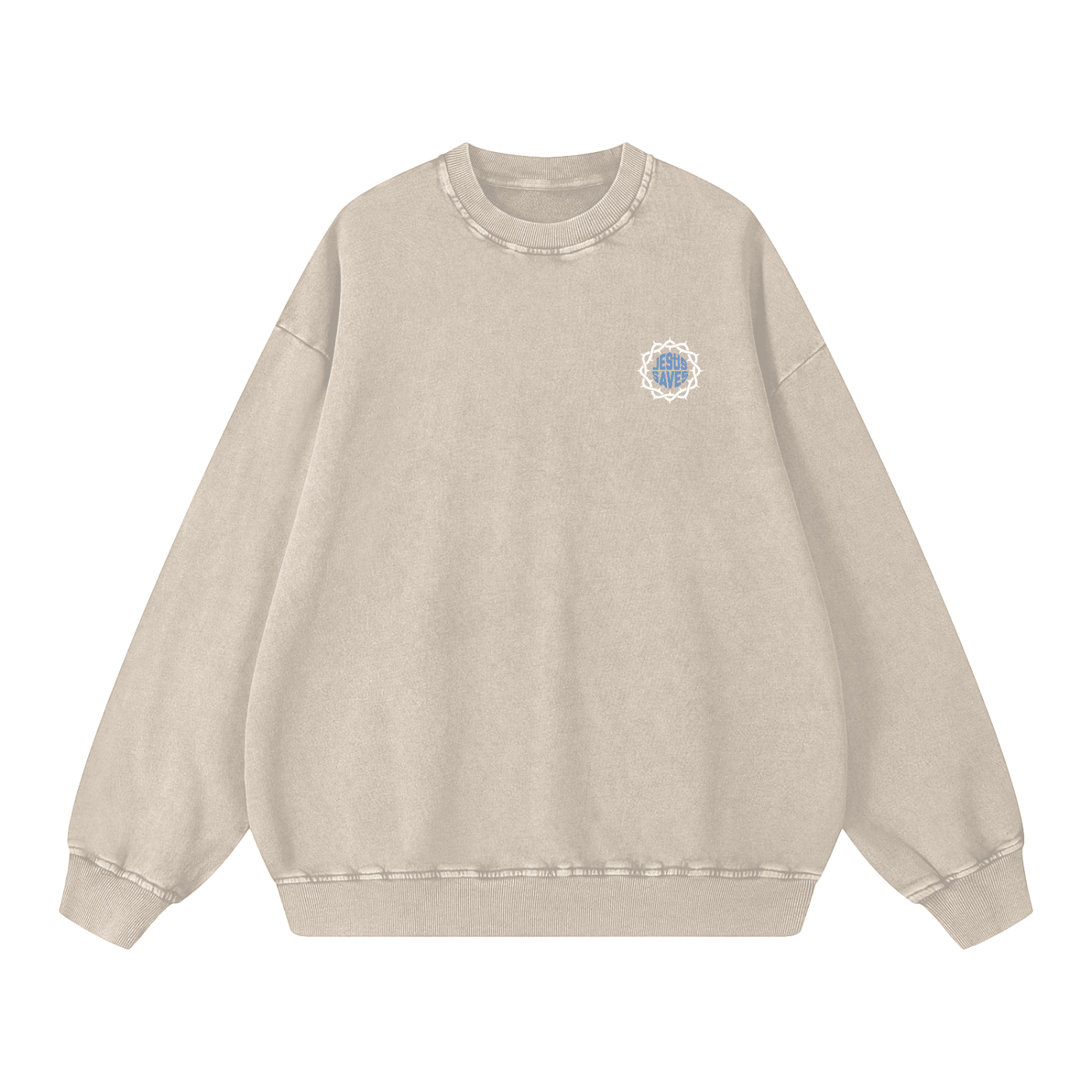 Snow Washed Oversized Sweatshirt - Son Of God