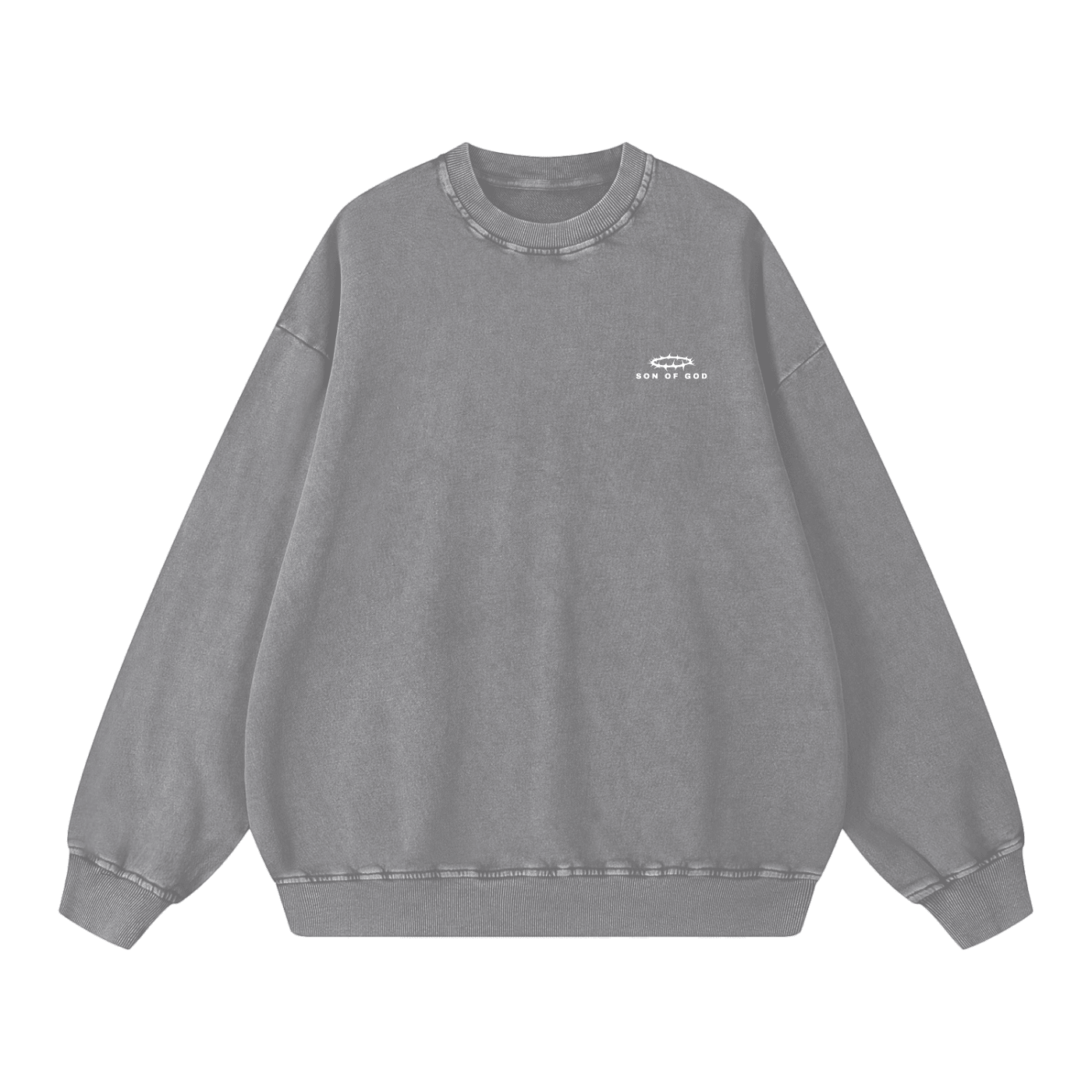 Snow Washed Oversized Sweatshirt - Son Of God