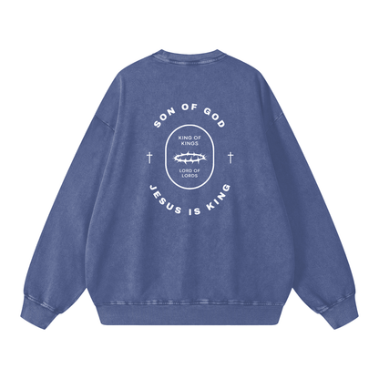 Snow Washed Oversized Sweatshirt - Son Of God