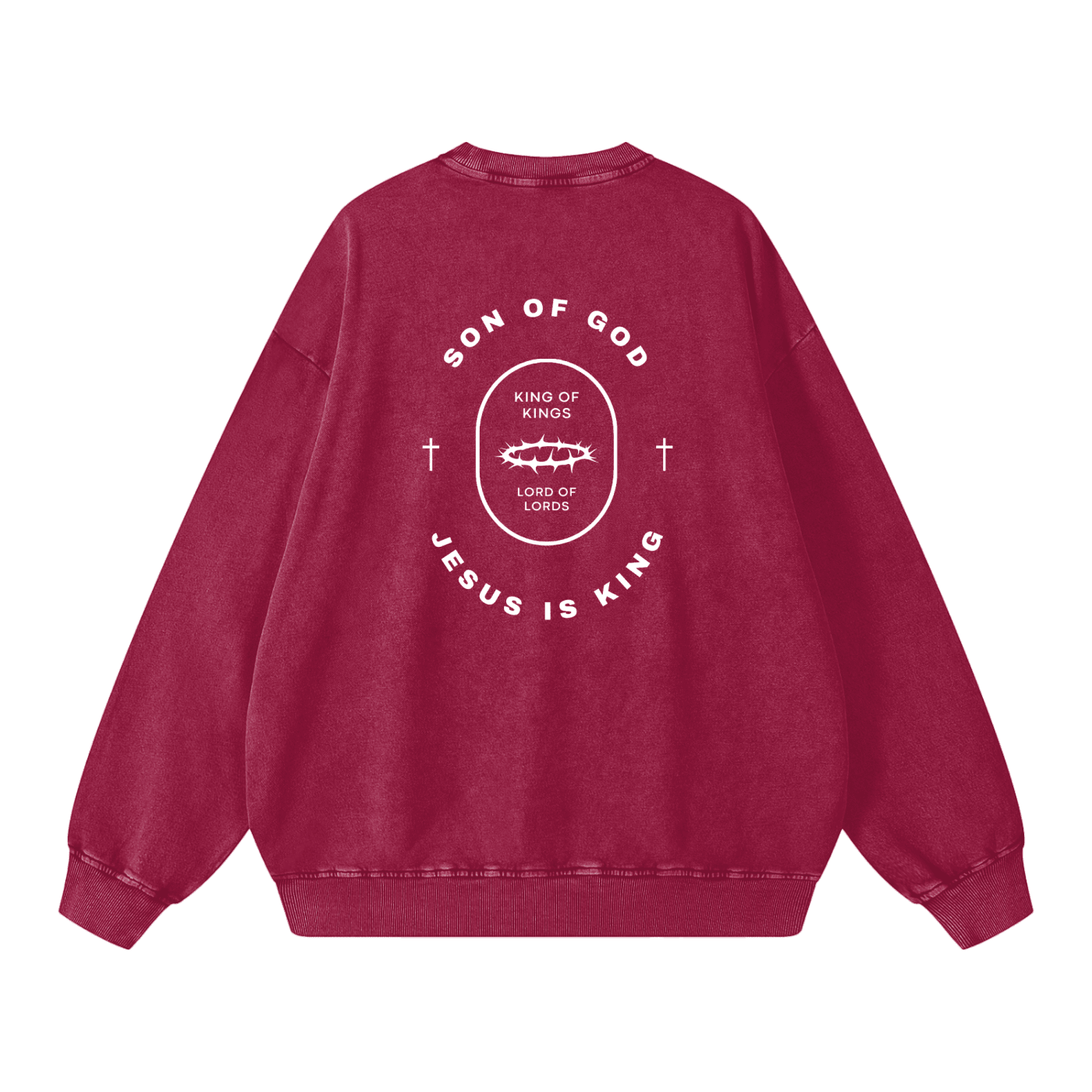 Snow Washed Oversized Sweatshirt - Son Of God