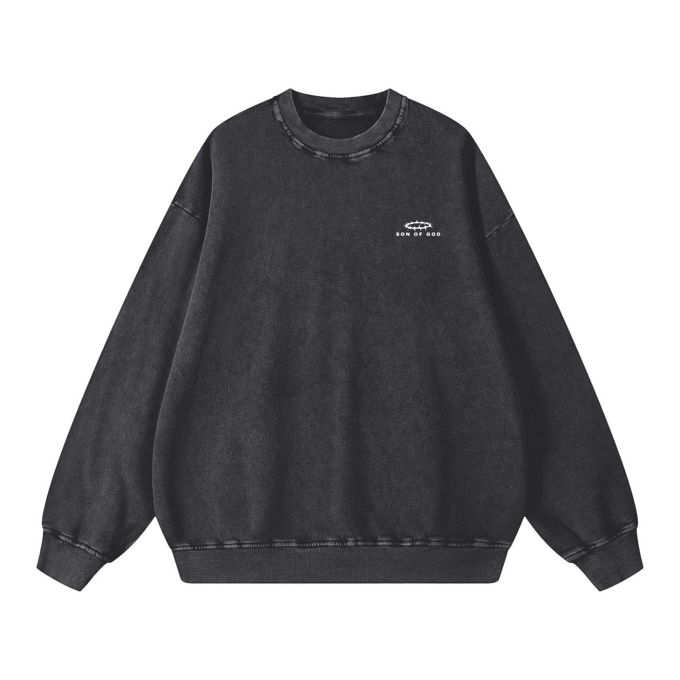 Snow Washed Oversized Sweatshirt - Son Of God