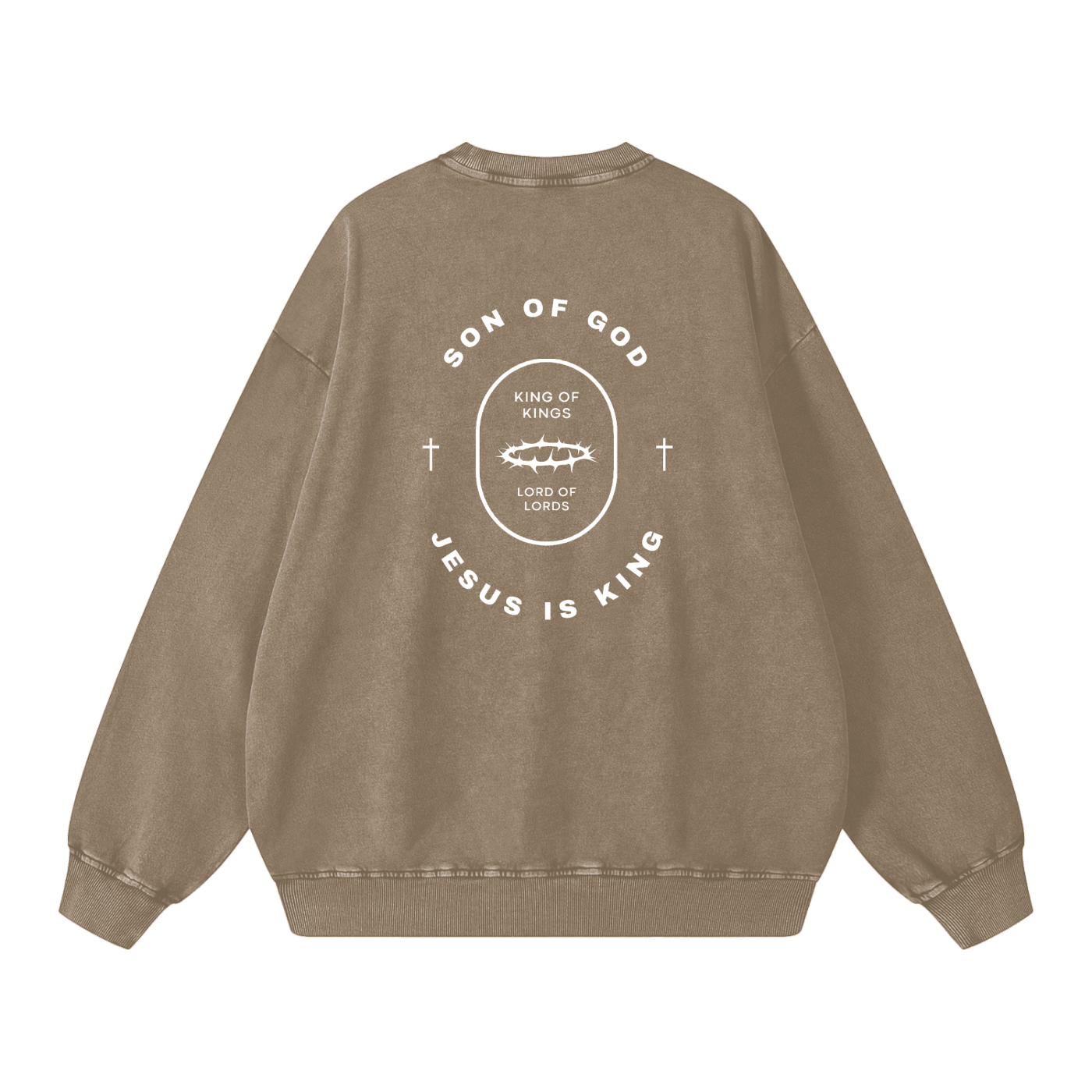 Snow Washed Oversized Sweatshirt - Son Of God
