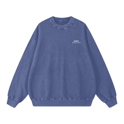Snow Washed Oversized Sweatshirt - Son Of God