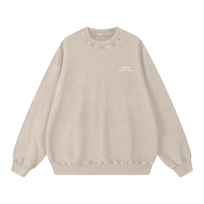 Snow Washed Oversized Sweatshirt - Son Of God