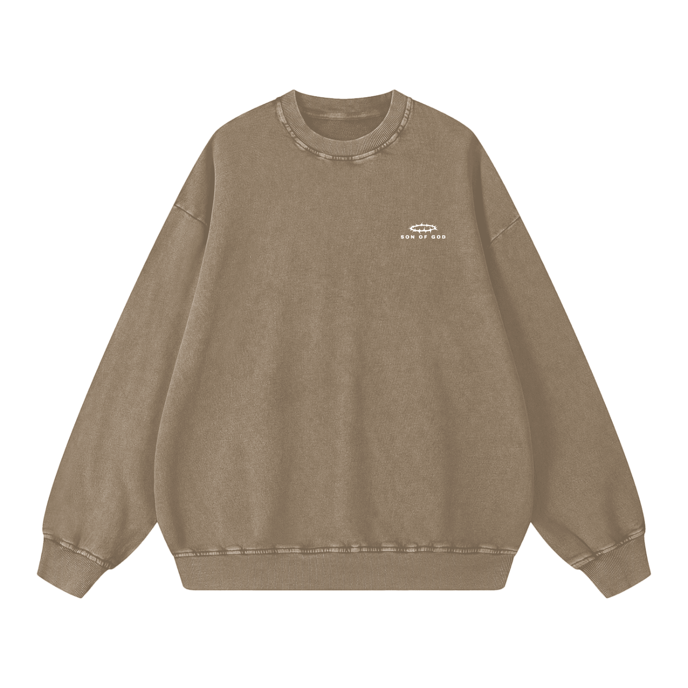 Snow Washed Oversized Sweatshirt - Son Of God