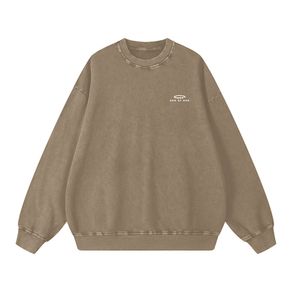 Snow Washed Oversized Sweatshirt - Son Of God