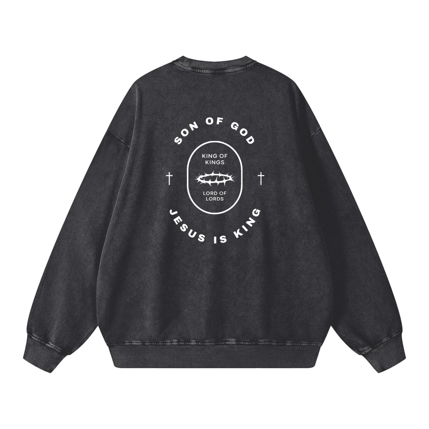 Snow Washed Oversized Sweatshirt - Son Of God