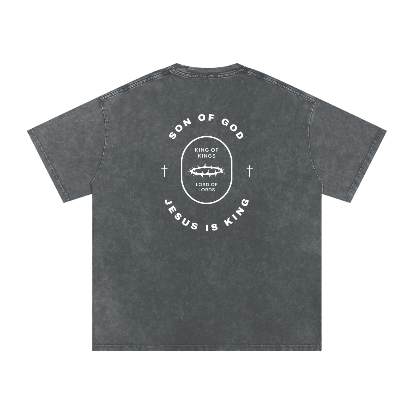 Snow Washed Oversized Tee [Crown of Thorns] - Son Of God