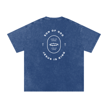 Snow Washed Oversized Tee [Crown of Thorns] - Son Of God