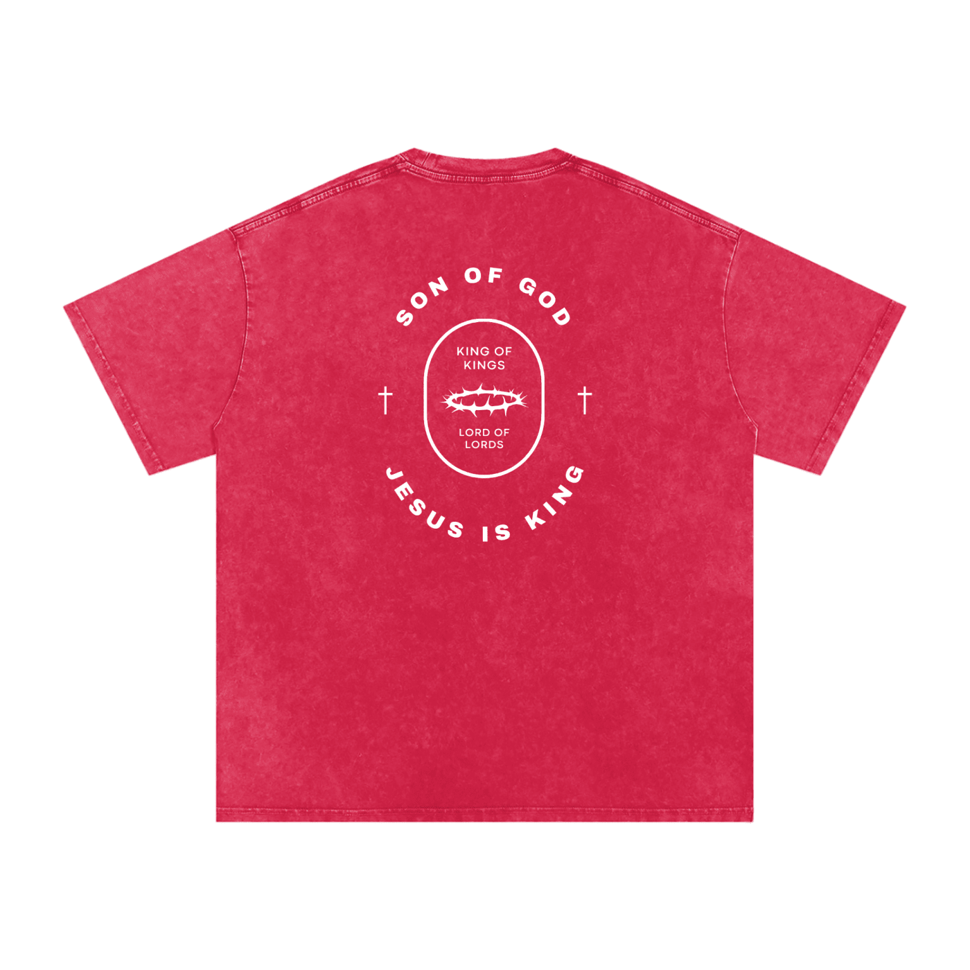Snow Washed Oversized Tee [Crown of Thorns] - Son Of God
