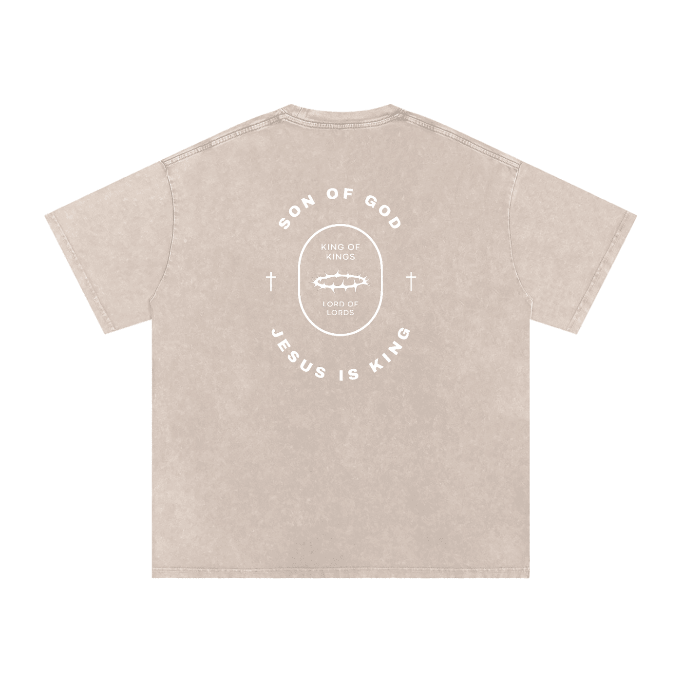 Snow Washed Oversized Tee [Crown of Thorns] - Son Of God