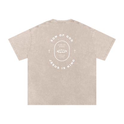 Snow Washed Oversized Tee [Crown of Thorns] - Son Of God