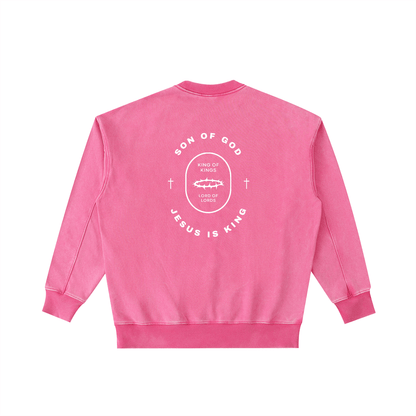 Vintage Washed Heavyweight Crewneck Sweatshirt - Son Of God
