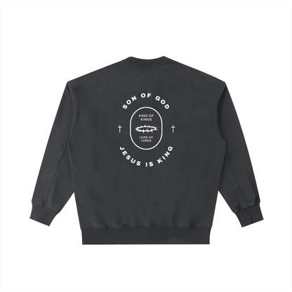 Vintage Washed Heavyweight Crewneck Sweatshirt - Son Of God
